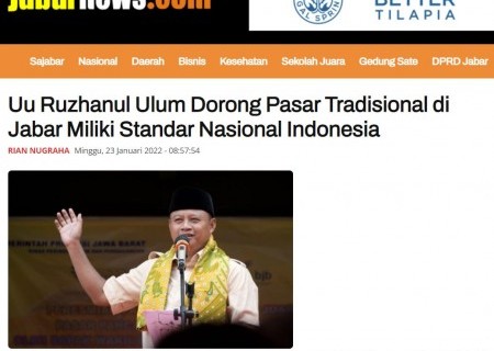 Uu Ruzhanul Ulum Dorong Pasar Tradisional di Jabar Miliki Standar Nasional Indonesia