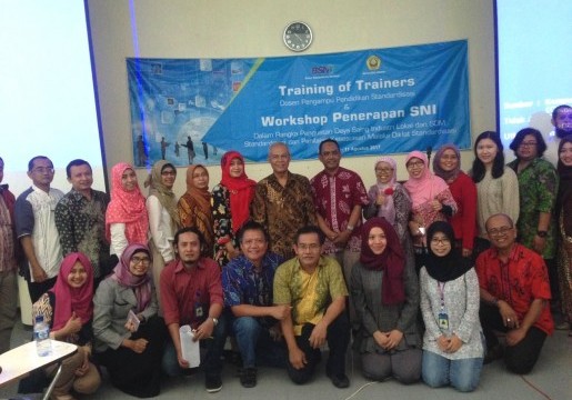Training of Trainer Dosen Pengampu Pendidikan Standardisasi dan Workshop Penerapan SNI di Universitas Negeri Jember