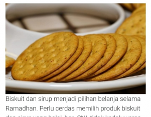 Belanja Ramadhan, Pilih Biskuit dan Sirup Ber-SNI