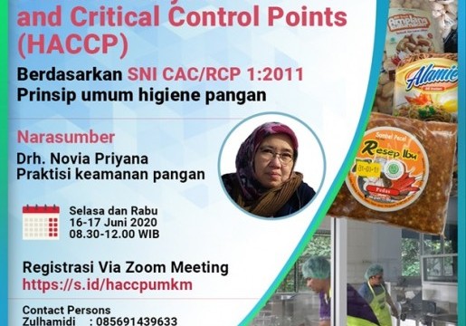 Fasilitasi UMKM Produk Pangan Siap Ekspor, BSN Adakan Pelatihan HACCP berbasis SNI CAC/RCP 1: 2011, Prinsip Umum Higiene Pangan