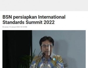 BSN persiapkan International Standards Summit 2022