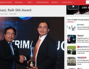 56 Organisasi, Raih SNI Award