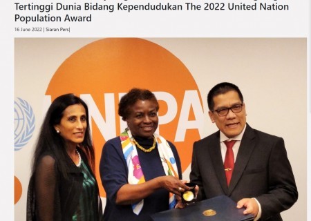 Setelah 33 Tahun Perjuangan, BKKBN Kembali Raih Penghargaan Tertinggi Dunia Bidang Kependudukan The 2022 United Nation Population Award