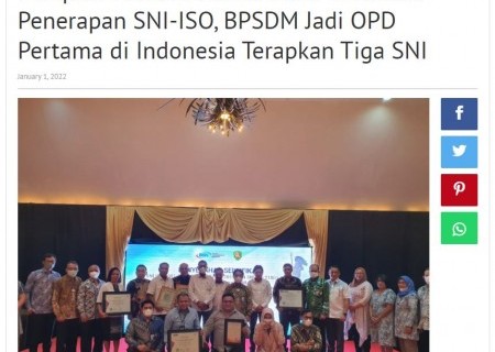 Pemprov Maluku Terima Lima Sertifikat Penerapan SNI-ISO, BPSDM Jadi OPD Pertama di Indonesia Terapkan Tiga SNI